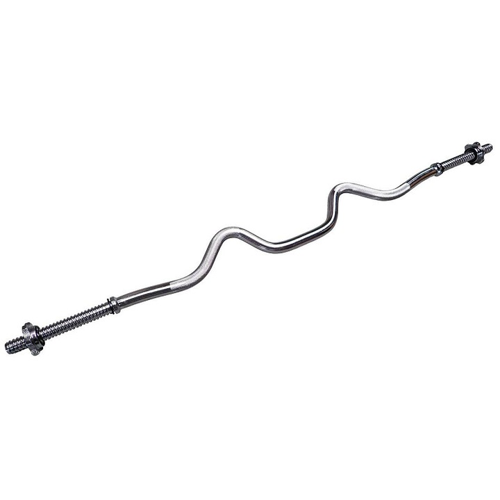 Bara haltere Acra 1220x25mm curbata antiderapanta 6.5kg