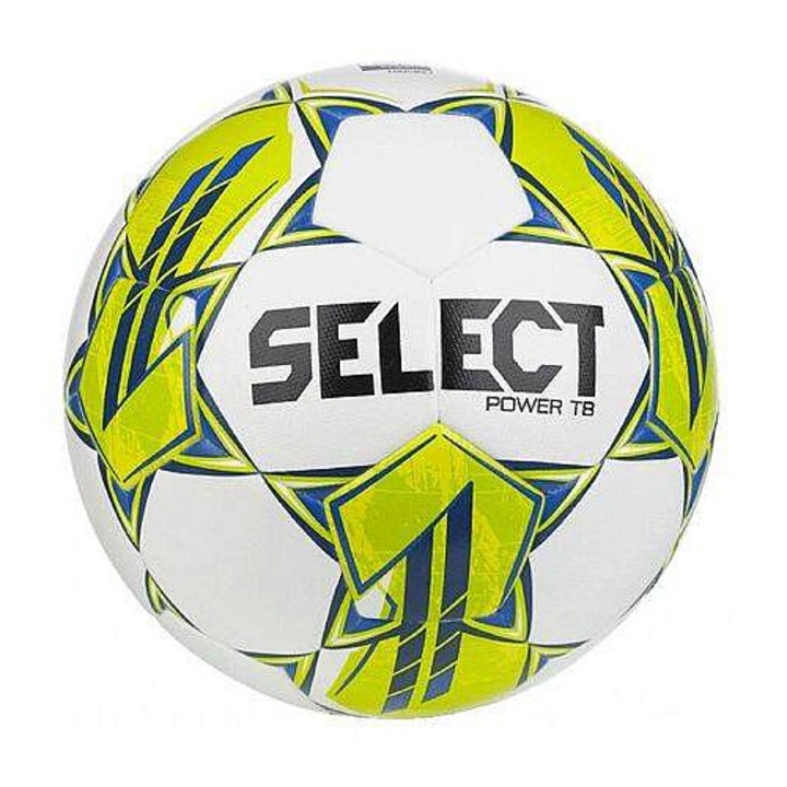 Футболна топка Select FB Power TB, бяло-жълта, 5