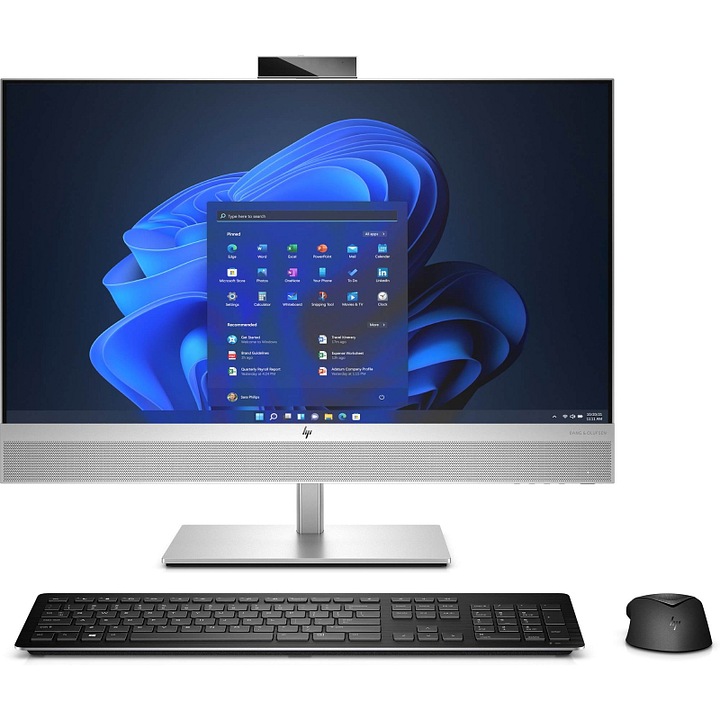 Calculator All-in-One HP EliteOne 870 G9, Intel i7, 32GB, 1TB SSD, argintiu, 27x24,7x60cm