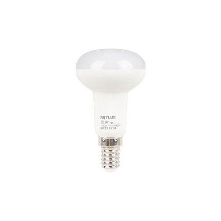 RETLUX RLL 653 R50 E14 LED spot izzó, 8W (76W-nak megfelelő), 1080 lm, 6500K hideg fehér, 88x50 mm