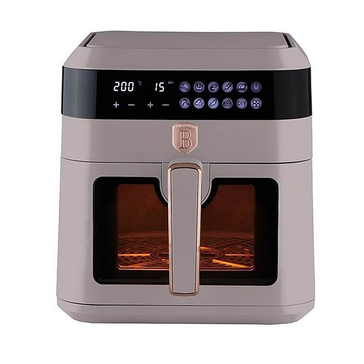 Berlingerhaus Taupe 6,3l digitális forrólevegős fritőz 1300W