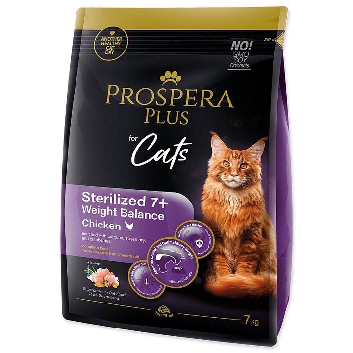 Prospera Plus sterilizált macska száraztáp csirke 7kg