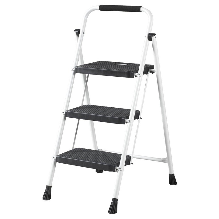Scara de lucru VENBOS mini otel 1x3 trepte antiderapanta 105x55x113cm 5.3kg