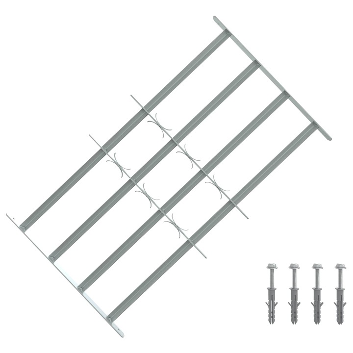vidaXL Ablakok biztonsági rács 4 keresztlécsel 3 pcs 630-1140 mm 42031280