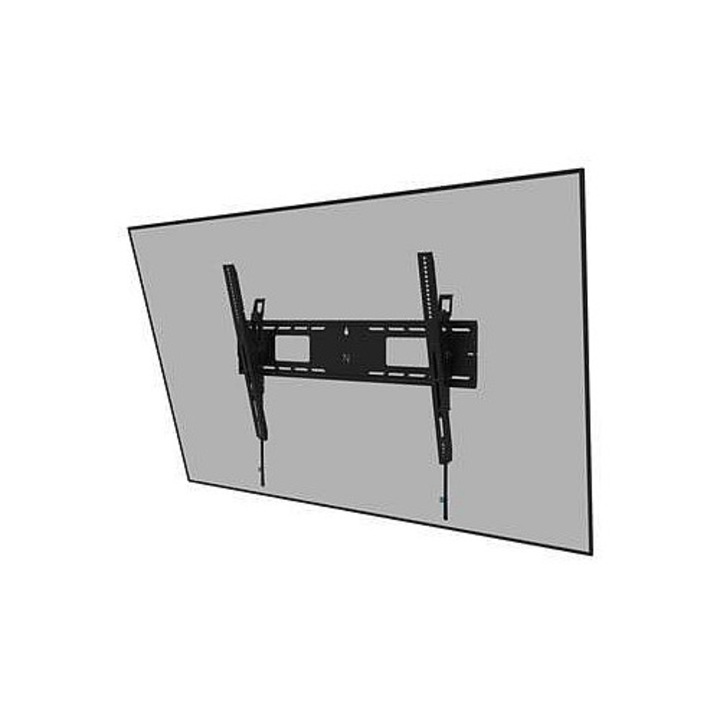 Suport TV de perete Neomounts LEVEL-750, constructie robusta din otel, cu blocare, Negru, pentru ecrane 55-98 inch