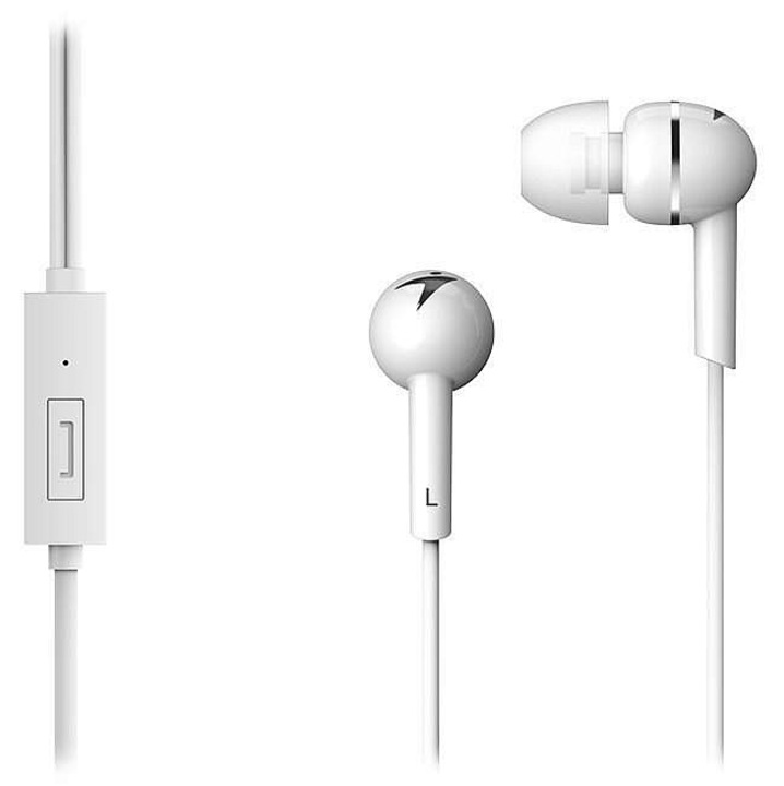 GENIUS HS-M300 /mikrofonos fülhallgató/ 3,5mm jack - 4 pólusú/ fehér