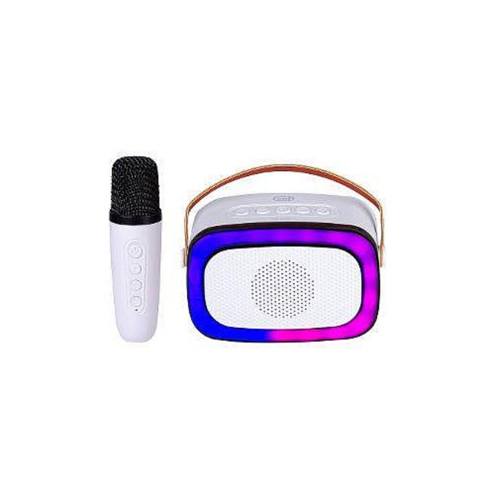TREVI XR 8A01 hordozható hangszóró, fehér, Bluetooth, 10W, 20x10x10cm