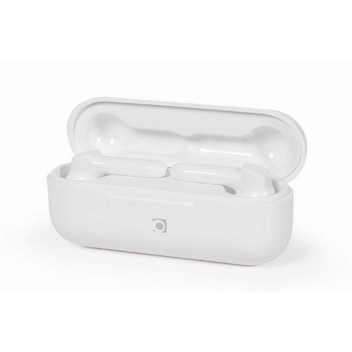 Casti wireless Gembird Vienna, TWS, bluetooth v5.0, autonomie 3 h + 12 h, alb, 1 set