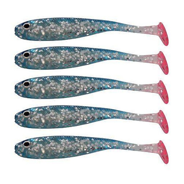 Naluca silicon Merco Silicone Bait 01, 7 cm, 2,1 g, PVC gumi, sérült halat imitál, többszínű, 5 db