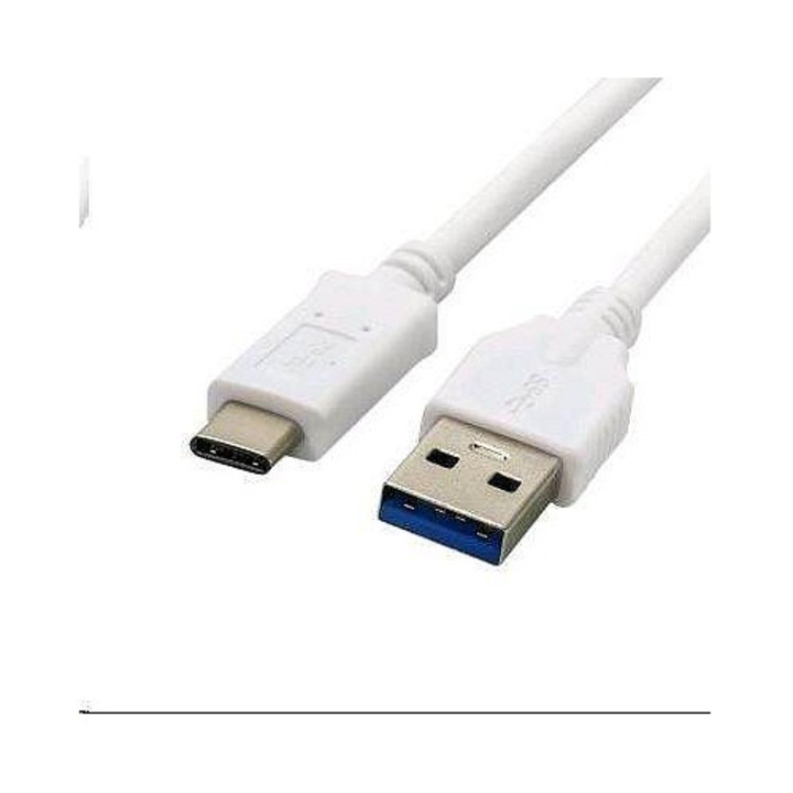 C-Tech USB 3.0 Type-C kábel, fehér, 1m
