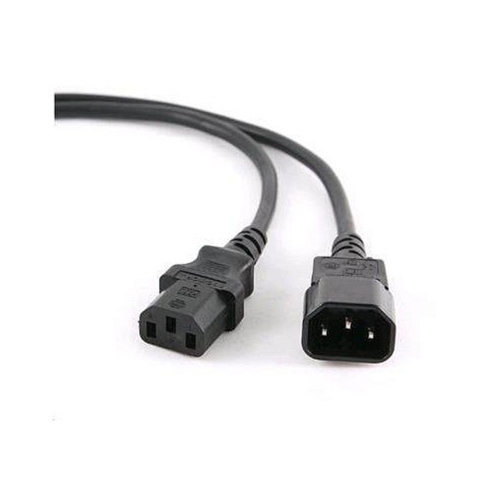 C-TECH hálózati kábel, hosszabbító, 1,8m VDE 220/230V tápkábel