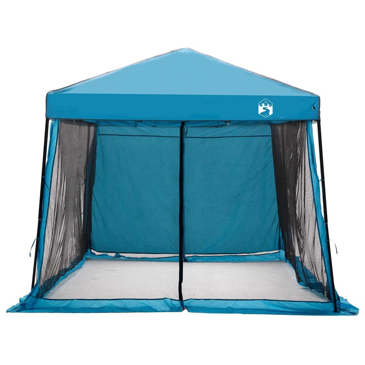 Set Cort pentru vidaXL, Camping 2 pcs albastru Tafeta si Material