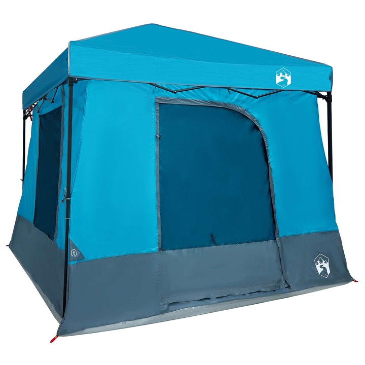 Set Cort pentru vidaXL, Camping 2 pcs albastru Tafeta si Material