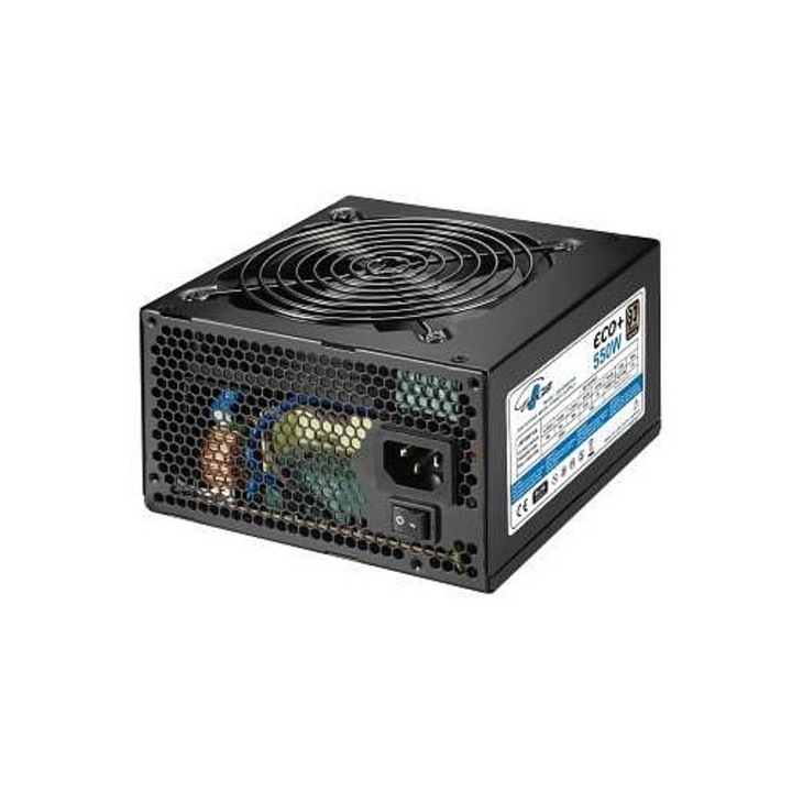 Sursa PC Eurocase Eco+ 550W, 80+ Bronze, ventilator 120mm, 150x85x140mm