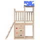 Turn de joaca vidaXL, Maro 52, 5 x 110, 5 x 215 cm Lemn impregnate solid
