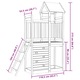 Turn de joaca vidaXL, Maro 52, 5 x 110, 5 x 215 cm Lemn impregnate solid