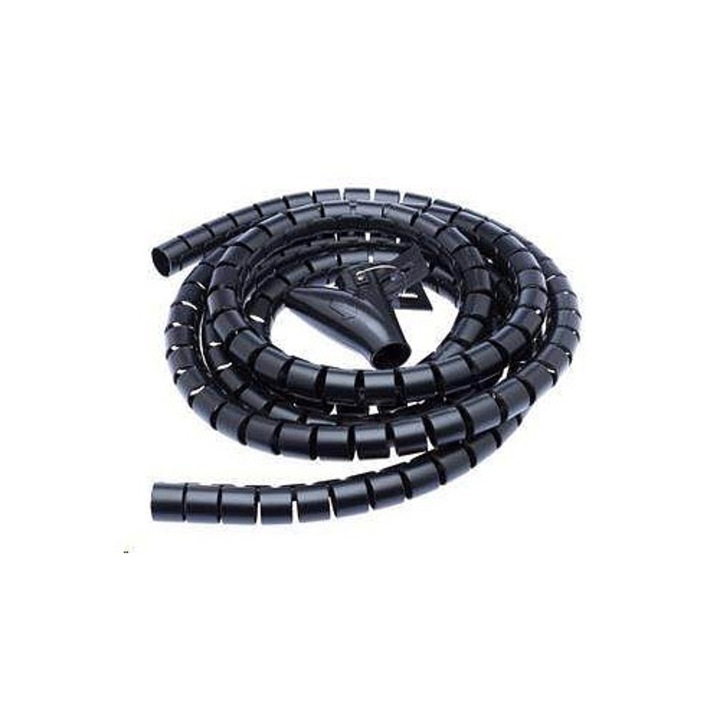 Connect IT WINDER kábelrendező cső, spirális, 30 mm átmérőjű, fekete, 1,5 m