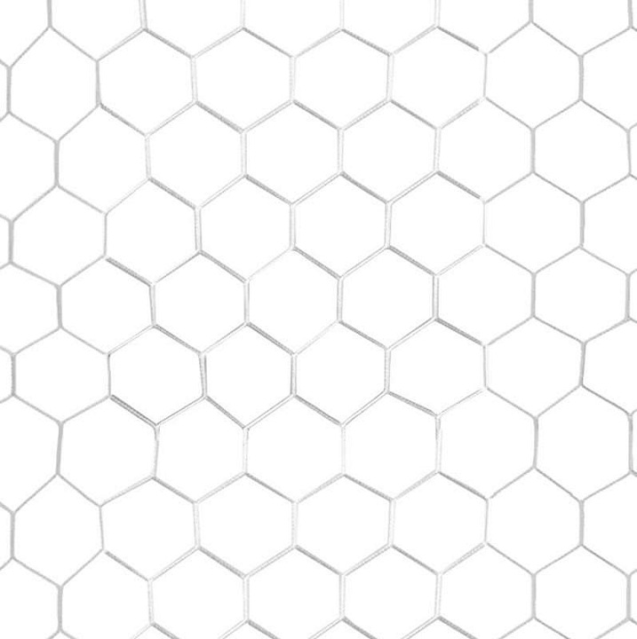 Sedco, Poliészter szálas futballkapu háló, 2 db-os szett, 12x12 cm-es lyukméret, 3 mm vastagság, Fehér, 7,32x2,44x1,7/2 m