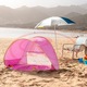 Cort Plaja Pentru Copii Cu Mini Piscina, Protectie Solara, Pop Up, Pink, 117x79x70cm, TT3502-B RCO®