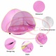 Cort Plaja Pentru Copii Cu Mini Piscina, Protectie Solara, Pop Up, Pink, 117x79x70cm, TT3502-B RCO®