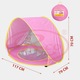 Cort Plaja Pentru Copii Cu Mini Piscina, Protectie Solara, Pop Up, Pink, 117x79x70cm, TT3502-B RCO®