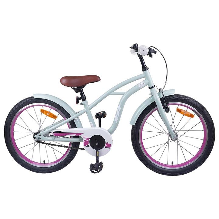 Bicicleta pentru Copii 20 Inci pentru vidaXL, 6-11 ani Verde deschis