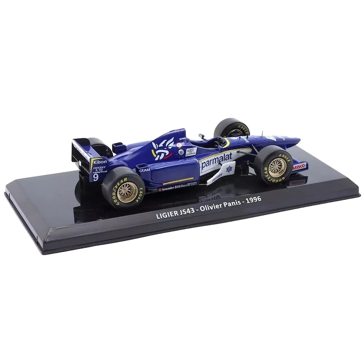Fém versenyautó modell 1:24, 19x7.5cm, bliszter
