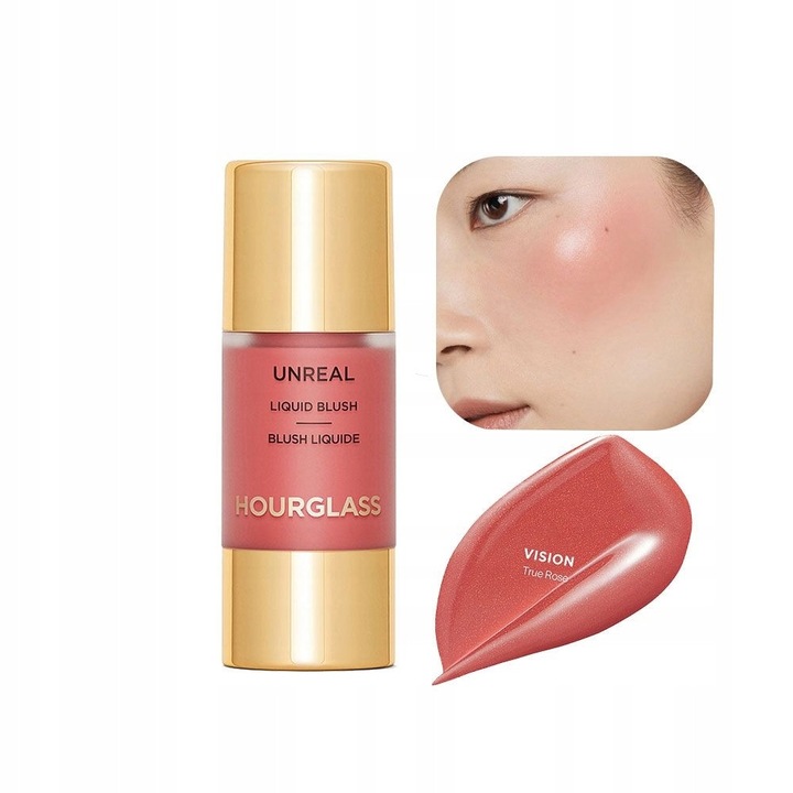 Fard de obraz lichid Hourglass Unreal Vision roz 10.3ml satinat natural