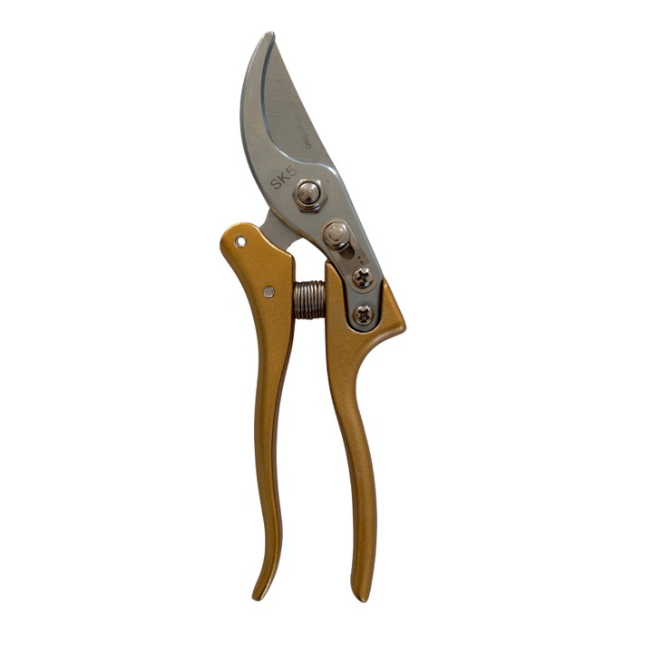 Foarfeca profesionala de gradina MESTERINO TOOLS MT-0580008, lungime 20 cm, maner aluminiu, lame de inox