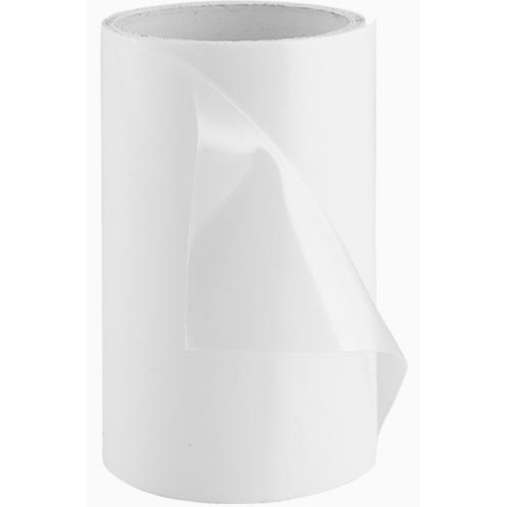 Banda/folie protectoare Indasa pentru praguri, autoadeziva, suport vinyl, grosime 0,15 mm, rezistenta la UV si la abraziune, transparenta, 150 mm x 2 m