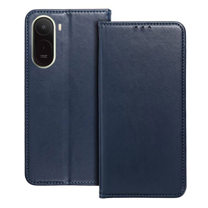Telefontok Xiaomi Redmi A7 Pro készülékkel kompatibilis - Smart Magnetic kék szilikon keretes mágneses könyvtok