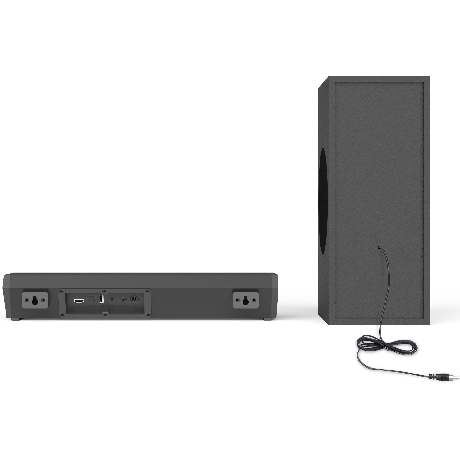 Soundbar Mozos GS-BAR 2.1, Bluetooth, negru, 42x10.9x7.2cm