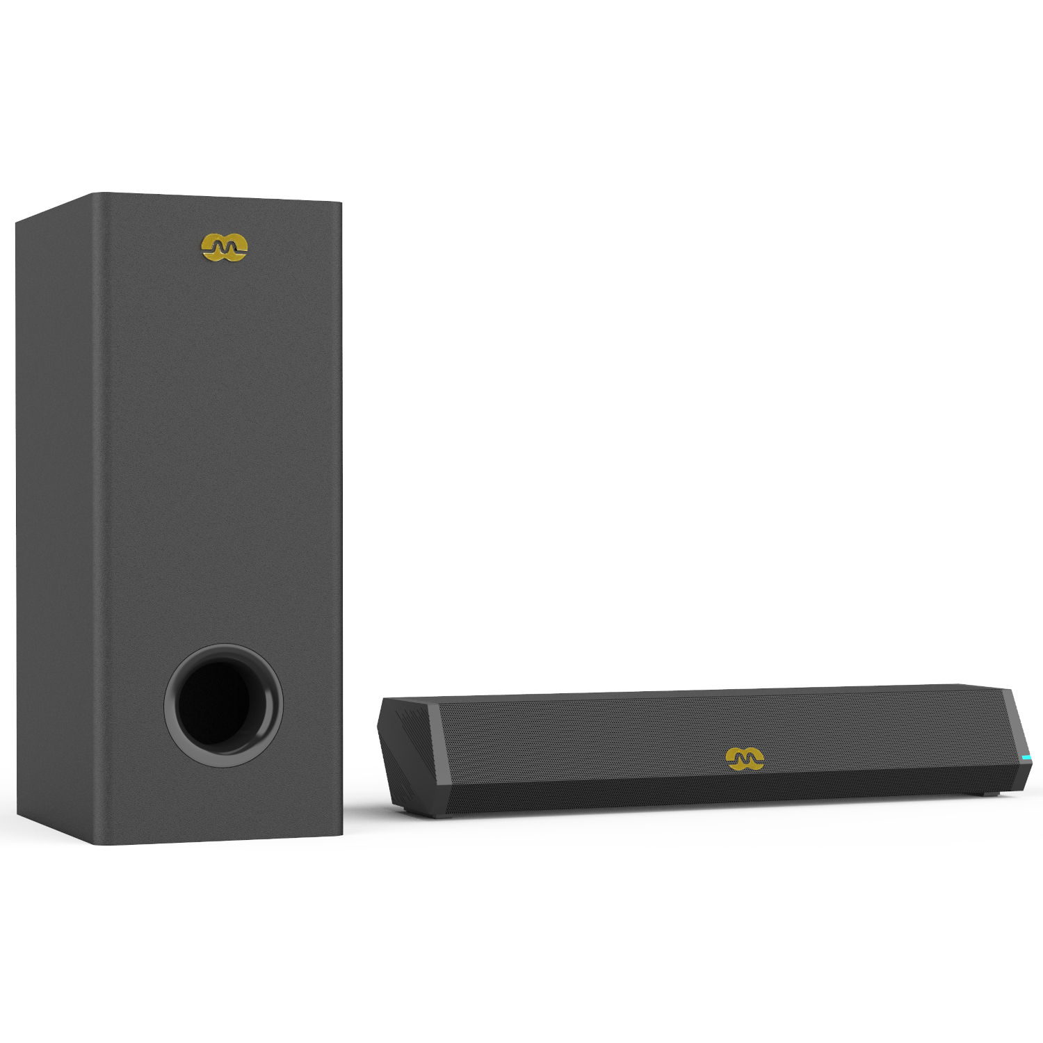 Soundbar Mozos GS-BAR 2.1, Bluetooth, negru, 42x10.9x7.2cm