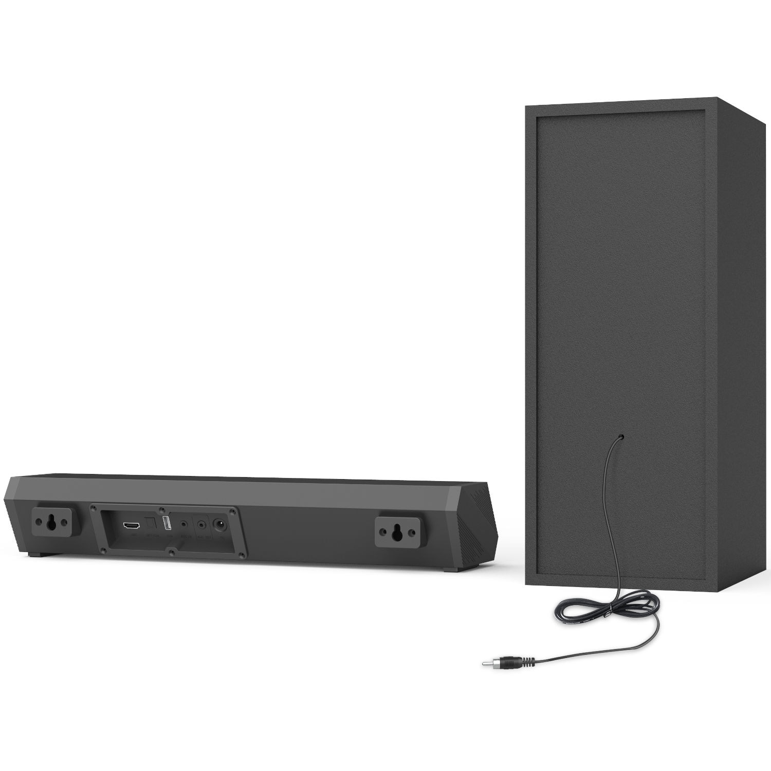 Soundbar Mozos GS-BAR 2.1, Bluetooth, negru, 42x10.9x7.2cm