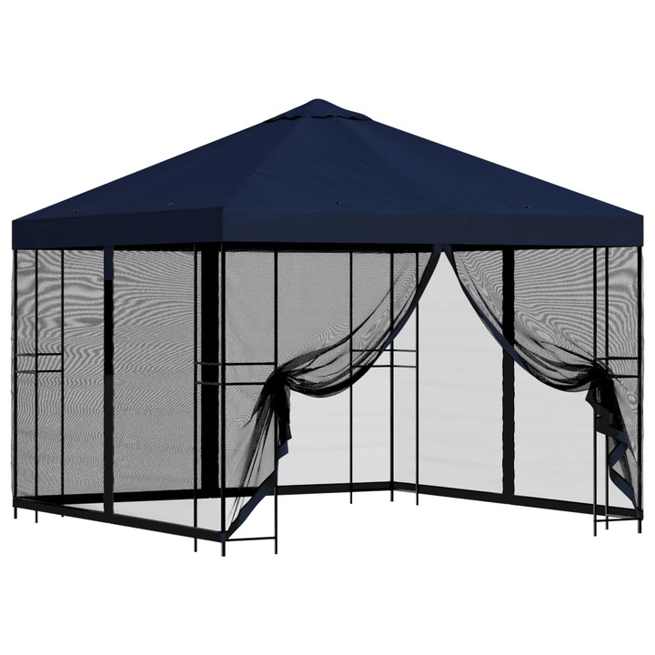 Foisor de gradina cu pereti laterali 3 x 3 m Verde