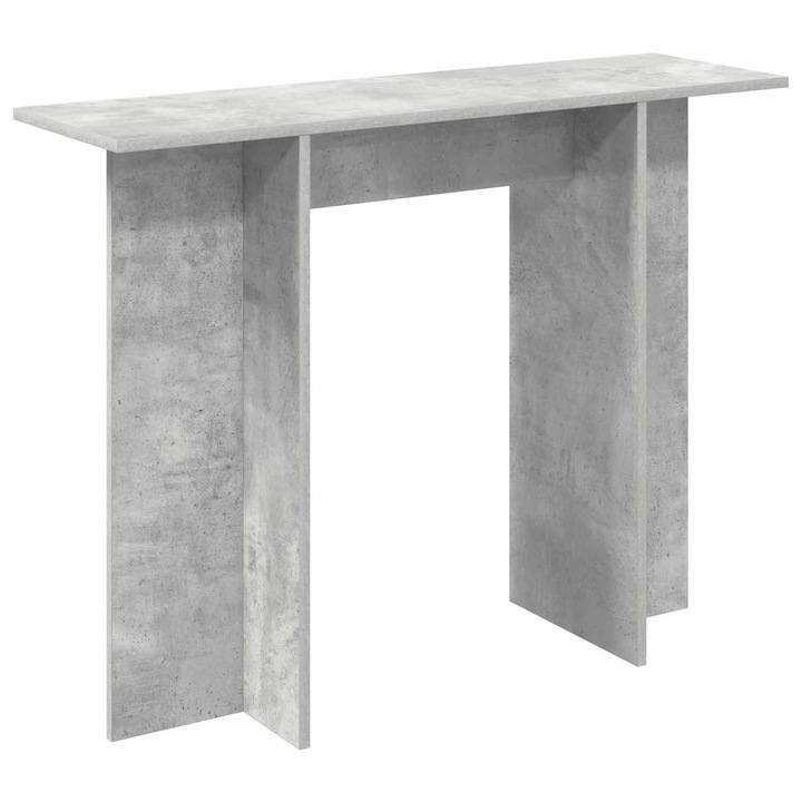 Конзолна маса Бетонно vidaXL, сиво 100 x 30 x 75 см Инженерна дървесина