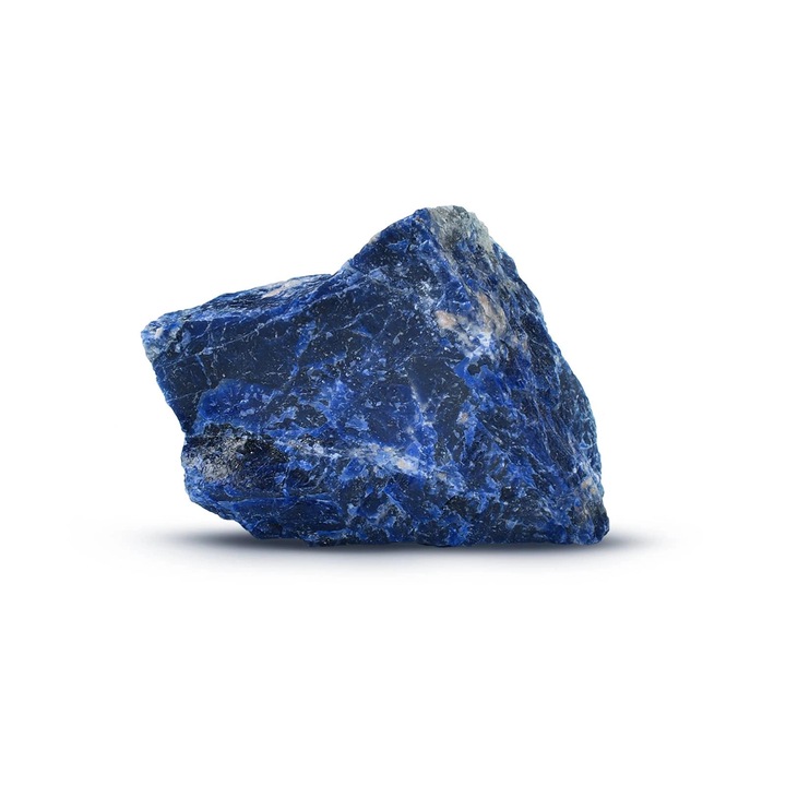 Természetes Sodalit, Kristály, Aromantra, 60-120 g, Nyers, Intuíció és Logika Köve, Prémium Minőség, Meditációhoz, Koncentrációhoz Ideális, Hiteles Féldrágakő, Mentális Tisztaság, Szűz Csillagjegy