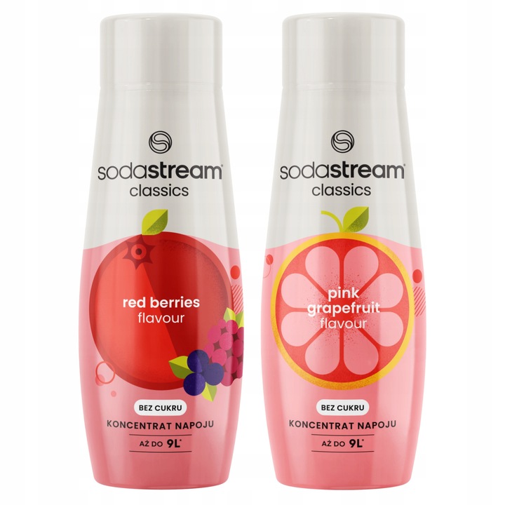 Set de 2 siropuri concentrate Sodastream cu fructe de padure + grepfrut