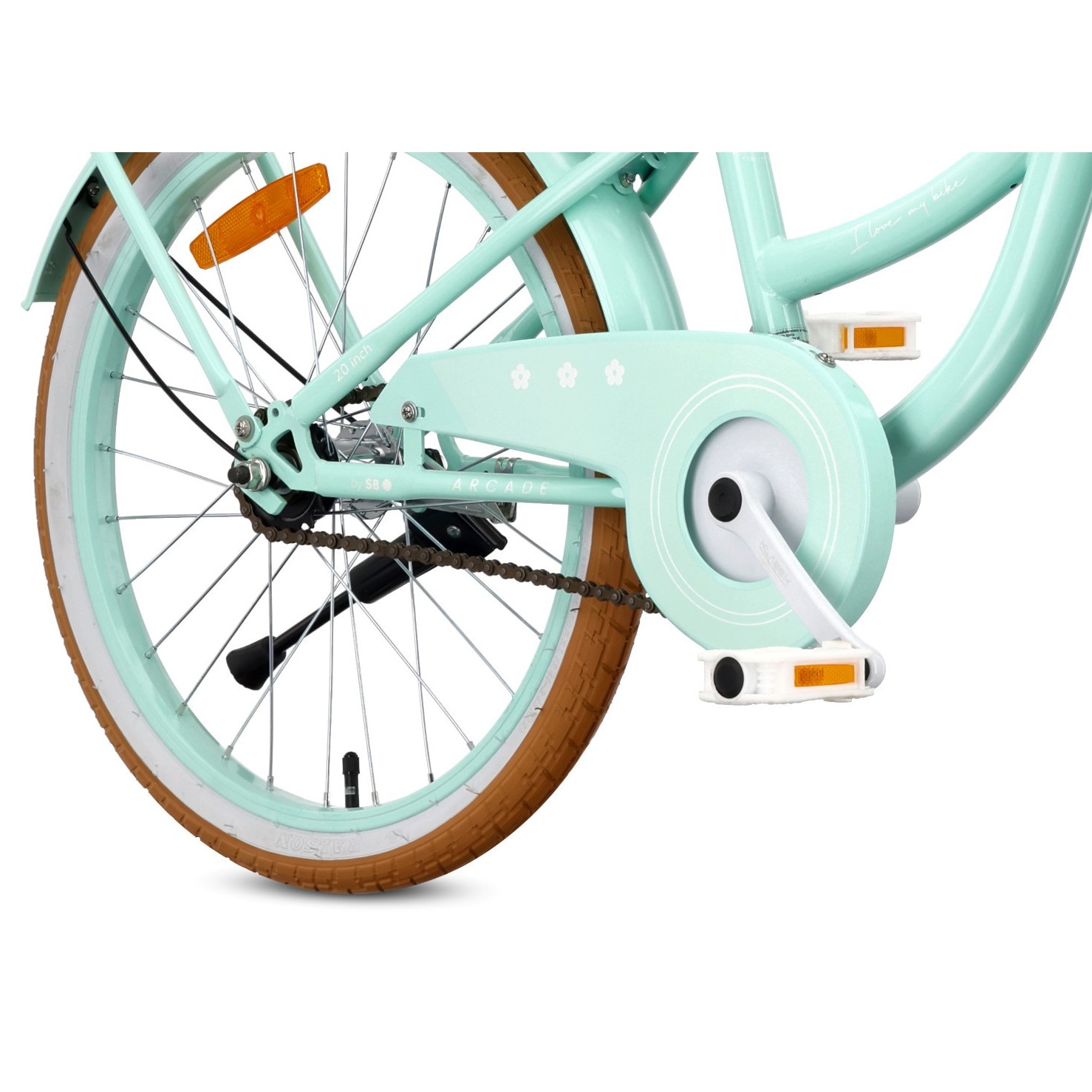 Bicicleta Pentru Copii Sun Baby, Retro Flower Bike, 20 Inch, Cos