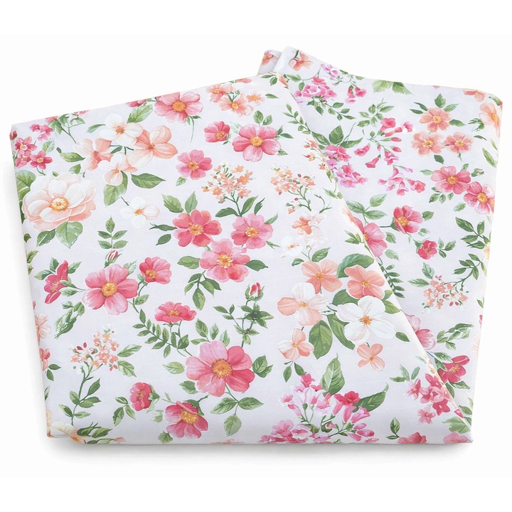 Fata de masa tip musama ND, pvc pe suport textil, impermeabila, 140x200, flori de camp
