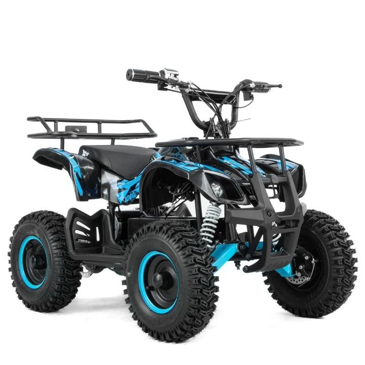 Atv electric copii XTR E-M7 800W, culoare negru/albastru