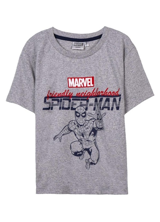 Gyermek póló, Artesania Cerda, Spiderman, szürke, pamut, 158 CM