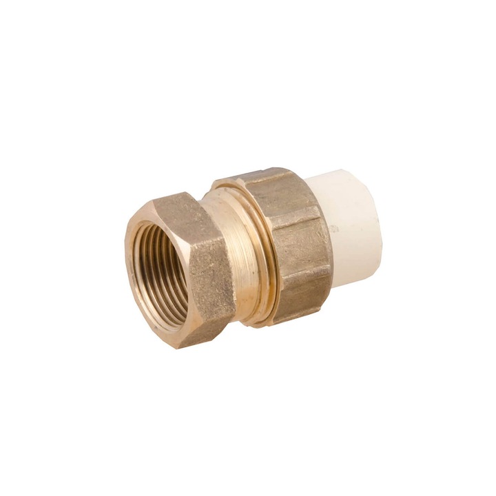 Преходен фитинг 3/4", Idmar, CPVC-мозайка, жълто-натурален, 22.2x54.2mm