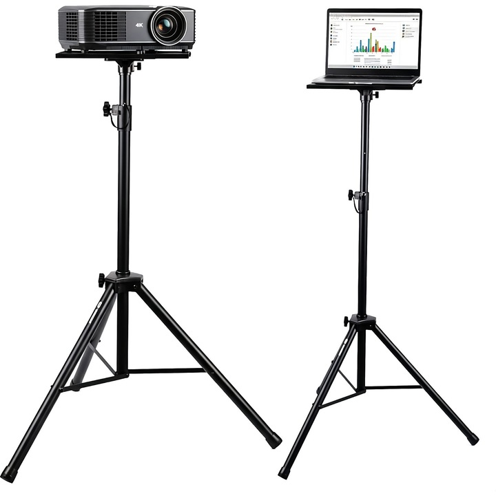 Stativ Mozos PL3, reglabil 1-1,8m, platforma 28x38cm, negru, 4,5kg