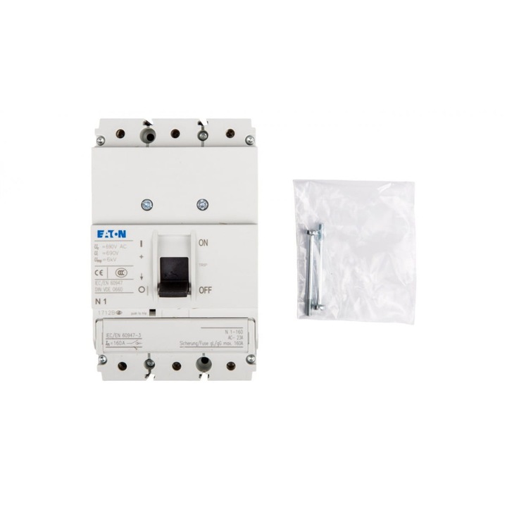 Eaton 3P 160A 95x95mm leválasztó kapcsoló többszínű karral