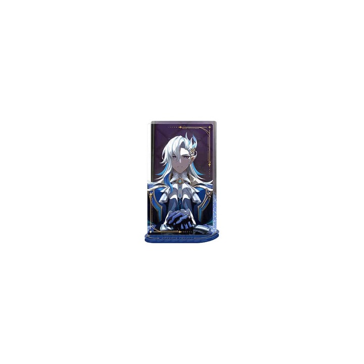 Figurina acrilica Sakami Merchandise Neuvillette, decoratiune licentiata Genshin Impact, cu sclipici, multicolor, 11 cm