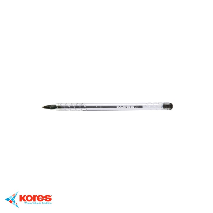 Pix de unica folosinta Kores K1, varf mediu 1mm, cerneala neagra, pentru scris zilnic