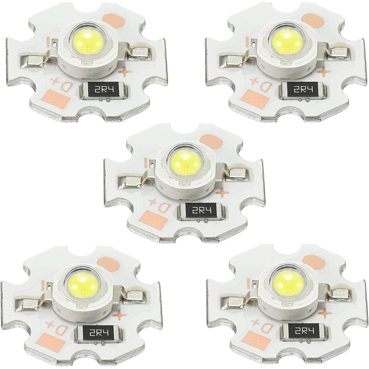 25 db-os nagy teljesítményű LED csomag, 5V 1W 200LM, SMD chip, meleg fehér 3000-3200K, otthoni világításhoz, stúdióhoz, kiállításokhoz, élelmiszer-világításhoz és spotlámpákhoz