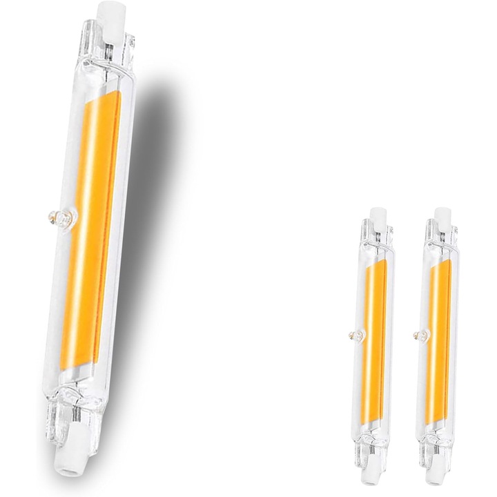 Крушки LED R7S 118 мм, димируеми, 20 W, топло бяло 3000 K, 2000 lm, 220-240 V AC, 360° осветление, комплект от 2