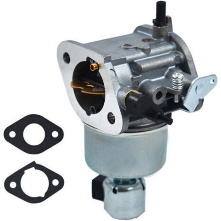 Carburator FH580 pentru FS481 MIA12458, corp carburator compatibil Kawasaki 15004-7060/7081 FX600, reglaj amestec pentru pornire la rece, argintiu